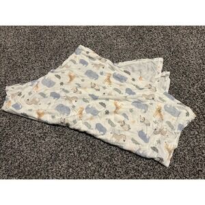 Kk34 Milkberry Baby‎ Swaddle Blanket 36x40 Bamboo Jungle Animals Clouds